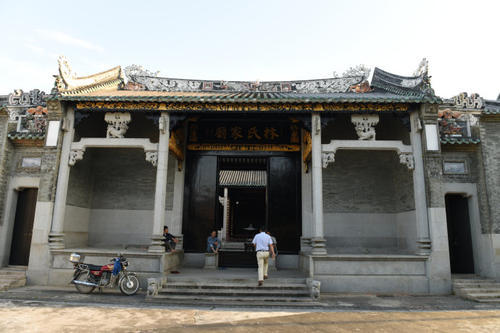 建筑规模宏大布局大气艺术精湛广东省江门林氏家庙