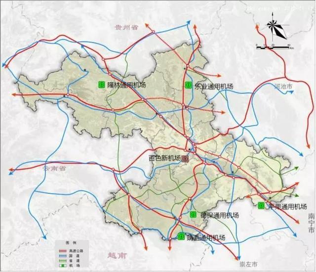 广西百色新机场,选在哪里最好?