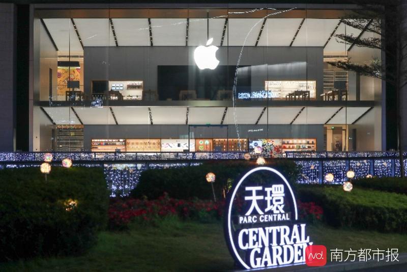 广州天环广场applestore苹果零售店临时关闭