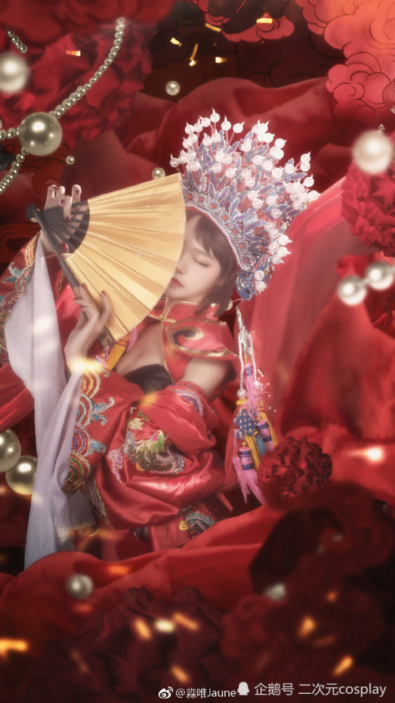 王者荣耀霸王别姬虞姬cos风华绝代好一个艳煞旁人的女神