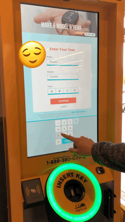 无人ai钥匙机帮你配hello kitty定制钥匙