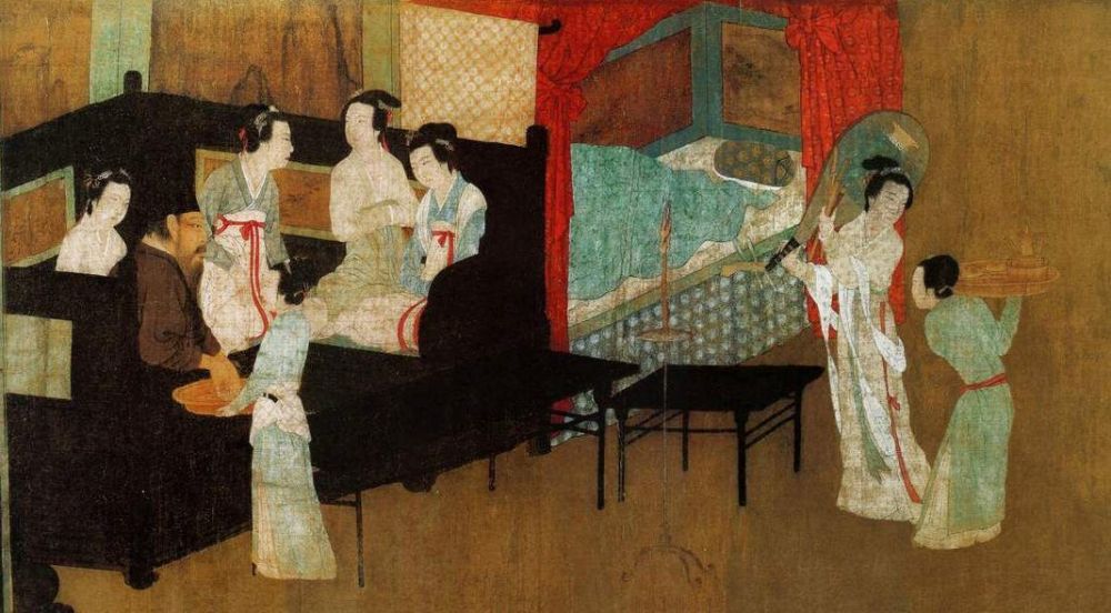 韩熙载夜宴图|何为罗汉床？罗汉床的由来与渊源揭秘