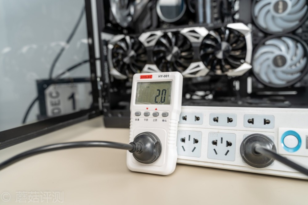 ▼电源开关打开,电源待机,待机功率为2w