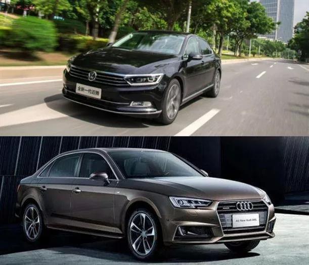 大众迈腾vs奥迪a4l,为何大家都选择迈腾?老司机:对比一目了然