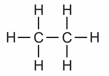 在环氧乙烷的分子中,两个碳原子和一个氧原子构成了一个三角形的结构