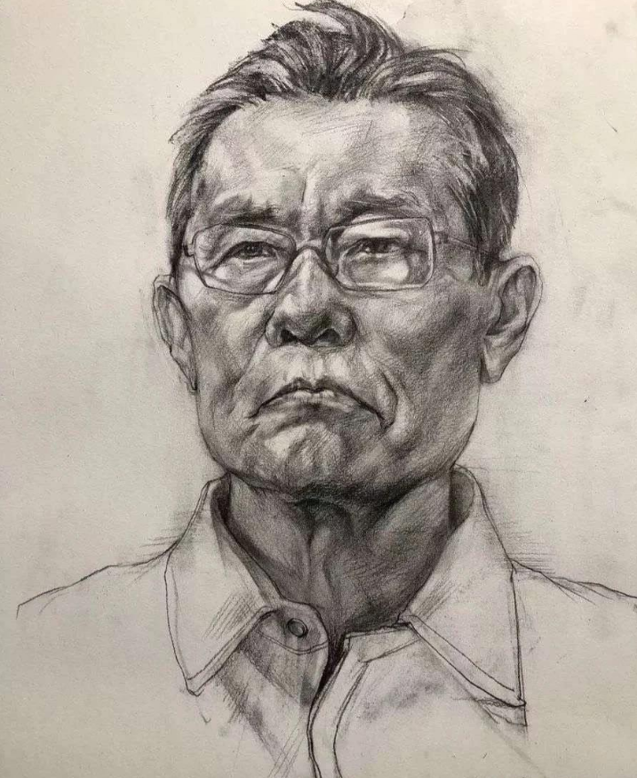 美术生致敬钟南山,画了一组素描肖像,图7让人心酸落泪 - 关于疫情医生