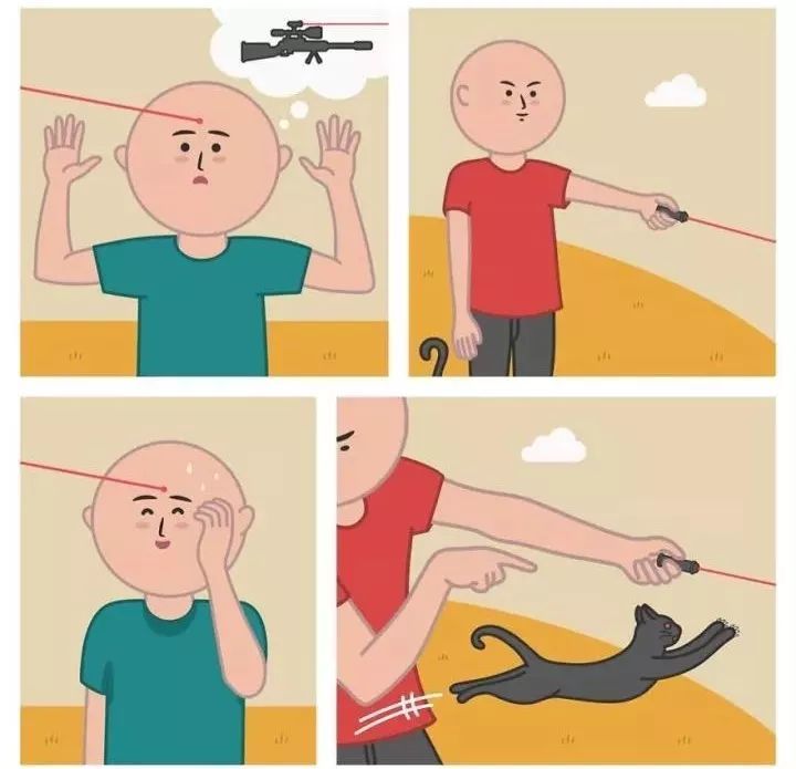 一组无厘头的4格漫画治愈不开心让你开怀大笑