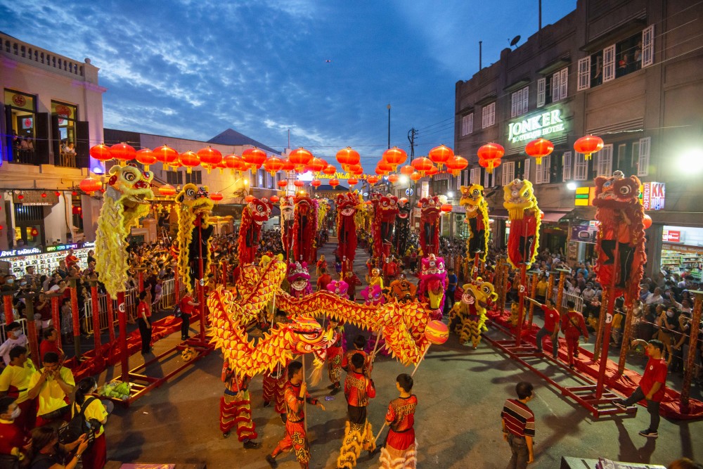 马来西亚舞狮闹元宵