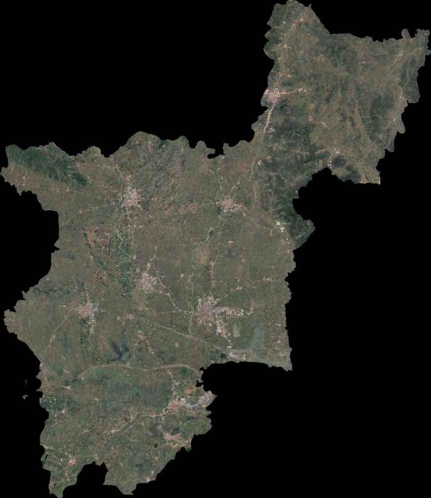 从卫星图看湖北省孝感市三十年来的变化发展