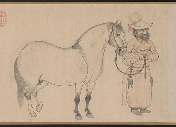 董源溪岸图领衔在纽约大都会博物馆近观中国书画