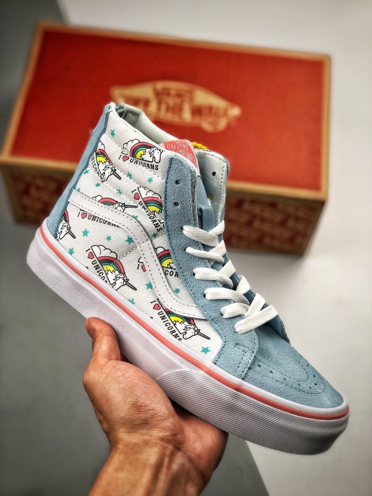 小仙女专属独角兽彩虹图案vanssk8unicorn开箱测评