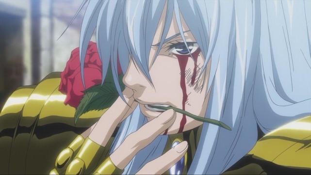 是雅柏菲卡在黄道十二宫前面的一段路上布满了魔宫玫瑰来阻止冥斗士