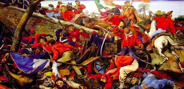 加里波第还给他的游击队员们整了一套肉食品加工厂员工的工作服,作为