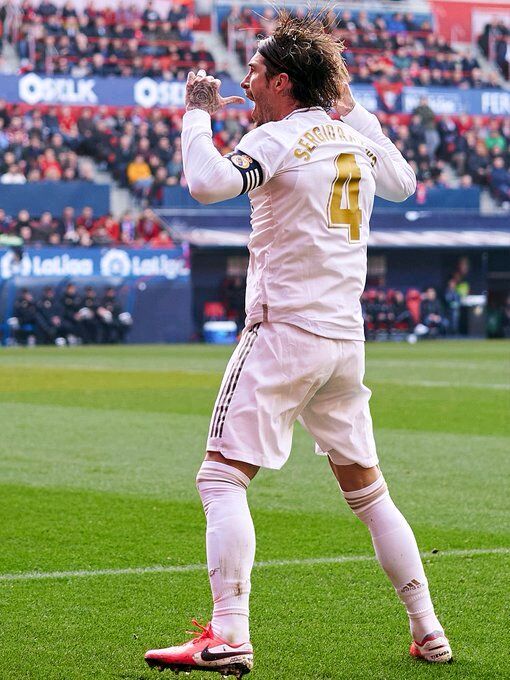 真锋卫无双拉莫斯90球里程碑庆祝动作好有爱连续17季破门超梅西