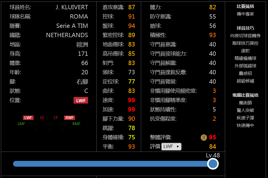 亚特兰大领衔今日实况足球全平台精选球员简析
