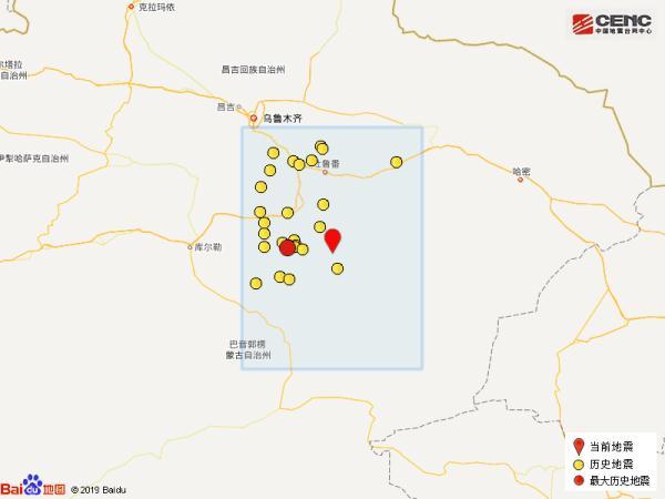 新疆吐鲁番市高昌区发生3.8级地震