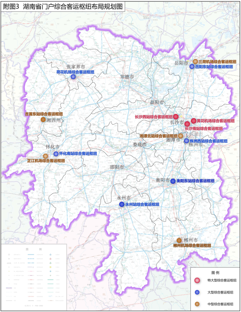 在湖南規劃的2035年各市州綜合客運運輸量看,常德的交