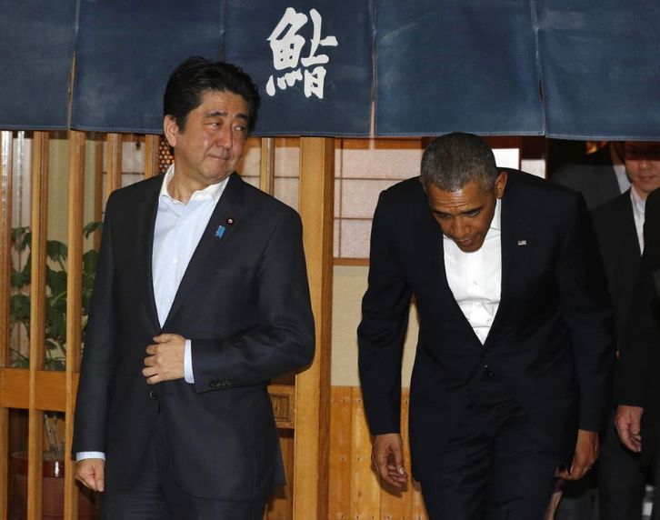 但能得到安倍晋三的青睐,还带着奥巴马去吃的寿司店,那就不简单了.