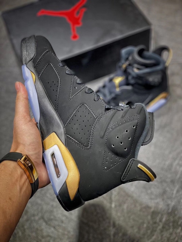 致敬乔丹,首冠赛季所穿战靴!aj6 黑金dmp配色开箱测评!