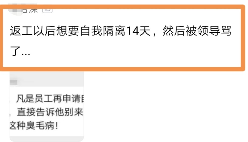 员工返工申请"自我隔离14天",惹怒老板被怼:别来了,谁惯你的臭毛病