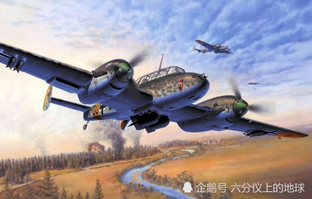 二战兵器全集德国梅塞施密特bf110对地攻击机