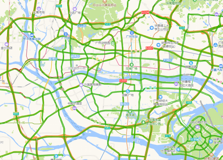 复工前三日,广州中心城区晚高峰拥堵指数较去年同期下降9成
