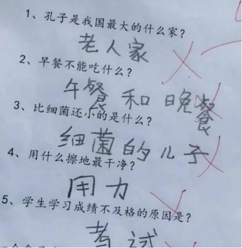 小学生搞笑作业 输入暗号才能查看原文 老师 我对你们的未来有点担忧啊 腾讯新闻