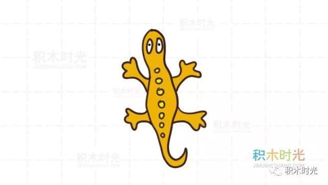 动物简笔画大全画壁虎简笔画