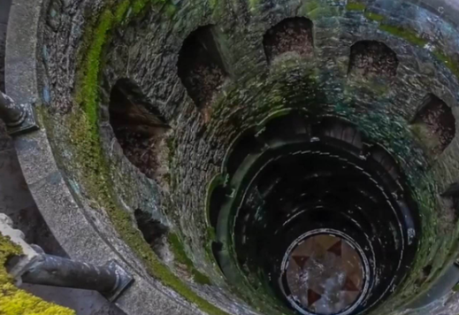 与地域的9种不同循环的方式,我们从古井的外面朝井底看去的话,就会让