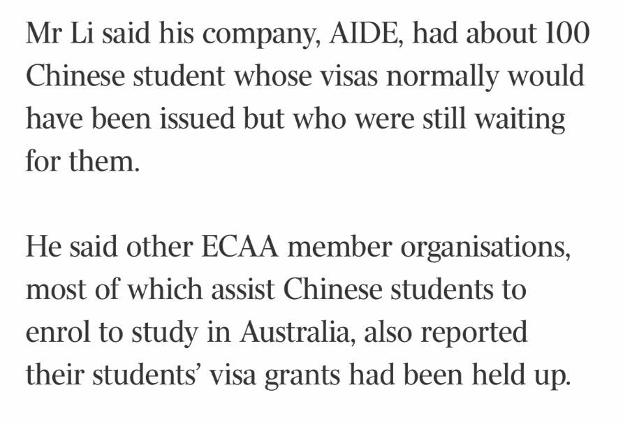 澳洲恢复审理中国留学生签证！