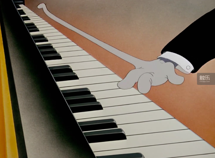 汤姆和杰瑞的斗法完美融入进了音乐中除了《猫的协奏曲》,"猫和老鼠"