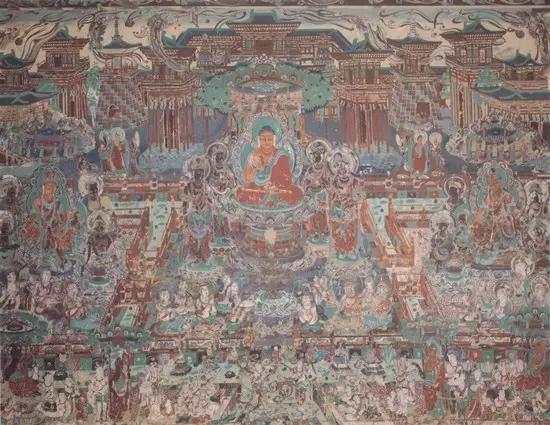 敦煌壁画中的《观无量寿经相变》_腾讯新闻