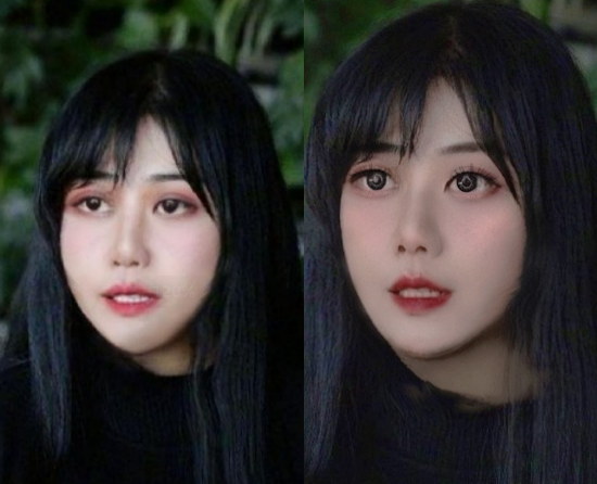 网友开展"乔碧萝p图"大赛,看到照片后,再难相信网红照了!