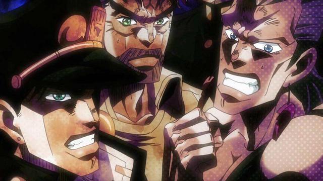 面对太阳,沐浴着清晨的阳光的卡兹决定用jojo的性命来纪念自己的成功