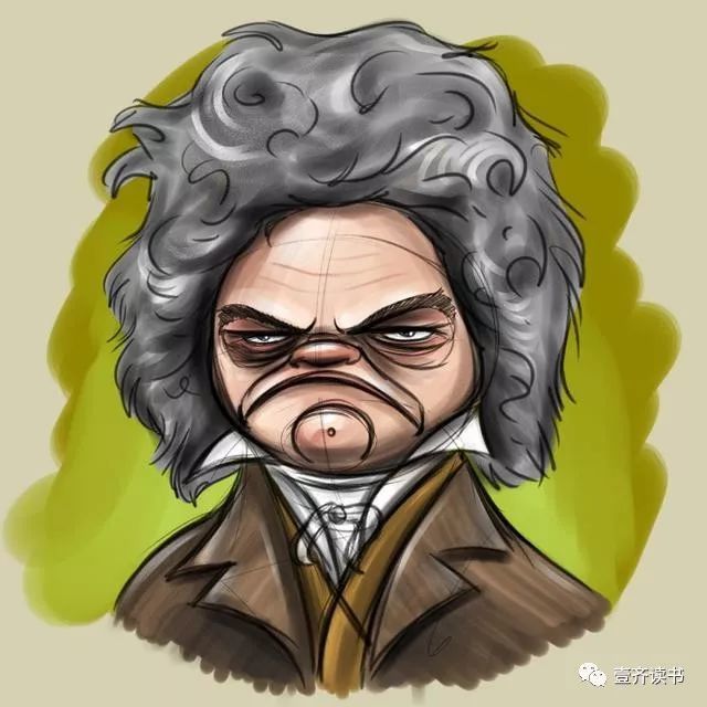 贝多芬肖像漫画精选漫画里的乐圣坚毅浪漫