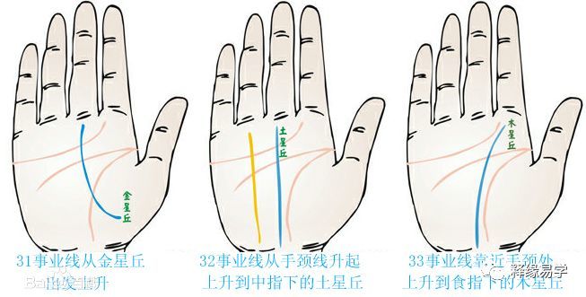 手相事业线史上最全图解下