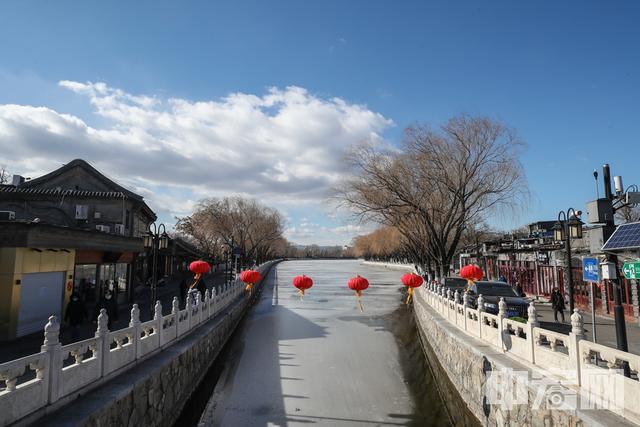 大风吹来蓝天京城现银锭观山美景