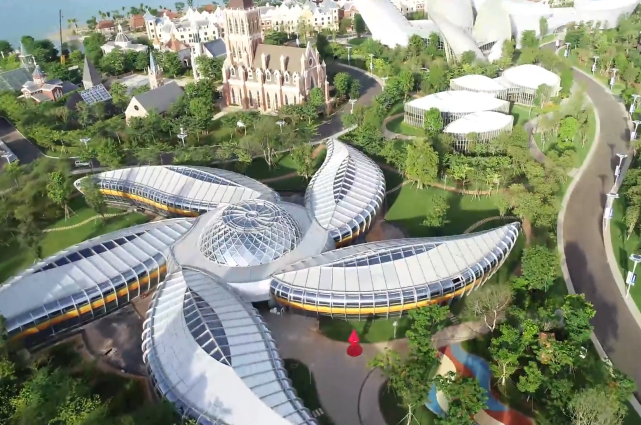 世界最大花型人工岛耗资1600亿填海造陆12万亩预计今年完工