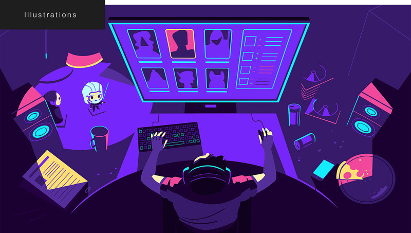 blublu studio工作室插图作品