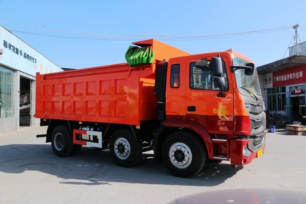 5米货厢能拉15吨实拍江淮格尔发a5l小三轴自卸车