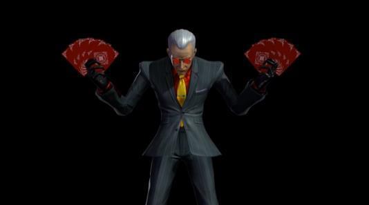 3:奥斯瓦德——扑克酷爱装逼的k,无时不刻戴着一副赤红色的墨镜.