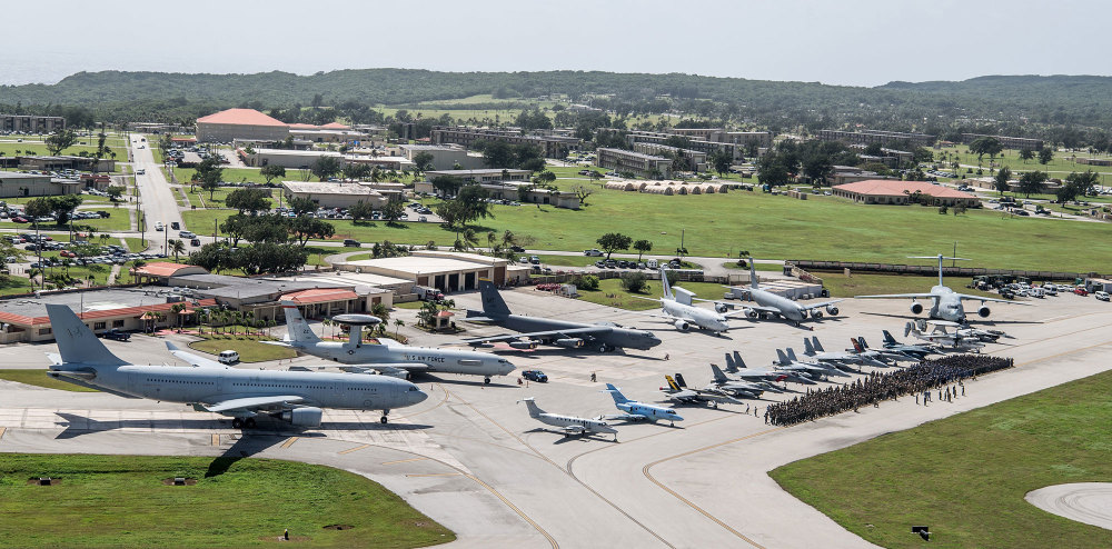目前,以关岛上的安德森空军基地为中心的大型多国空战演习"对抗北方