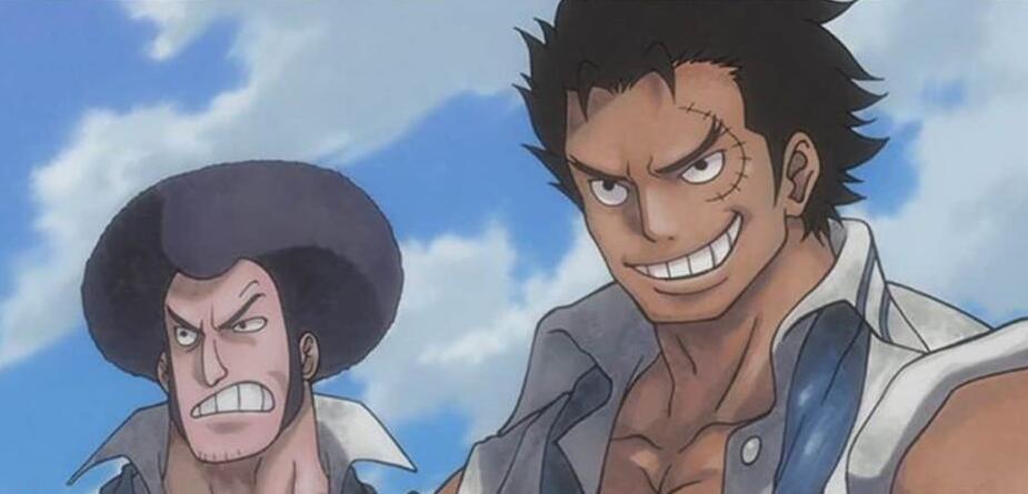 卡普为满足自己的心愿,将路飞三兄弟p成了海军,结果被战国教训