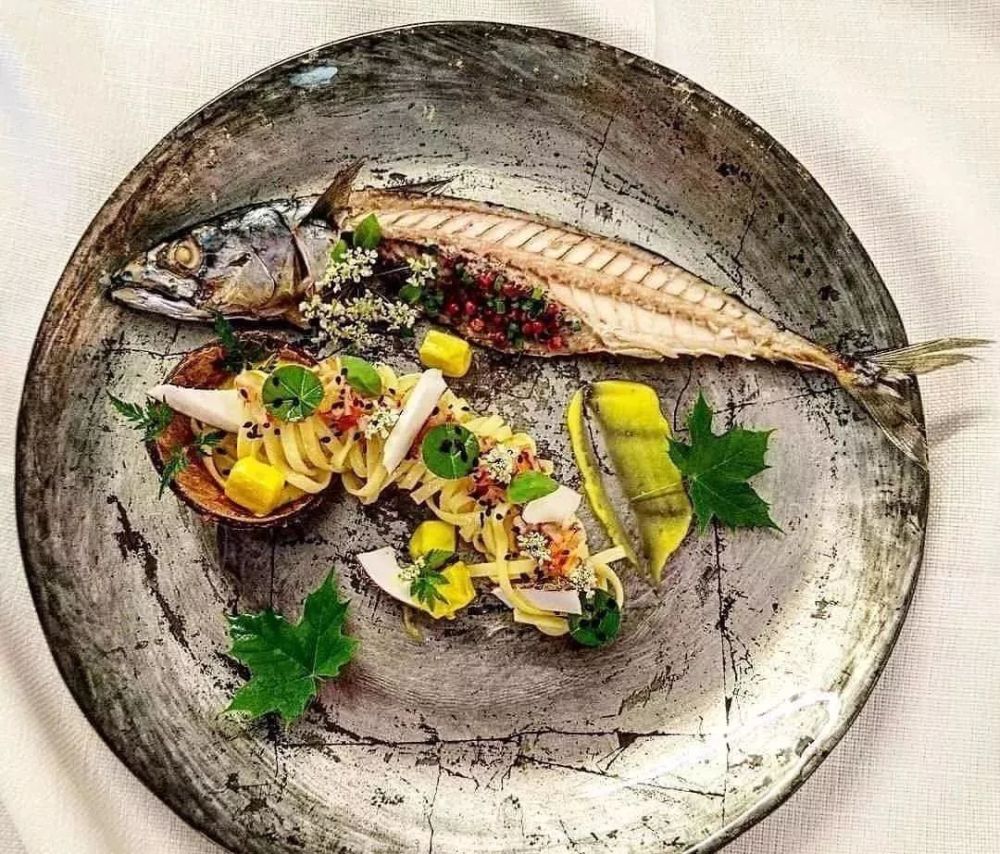 西餐chef海鲜摆盘搭配