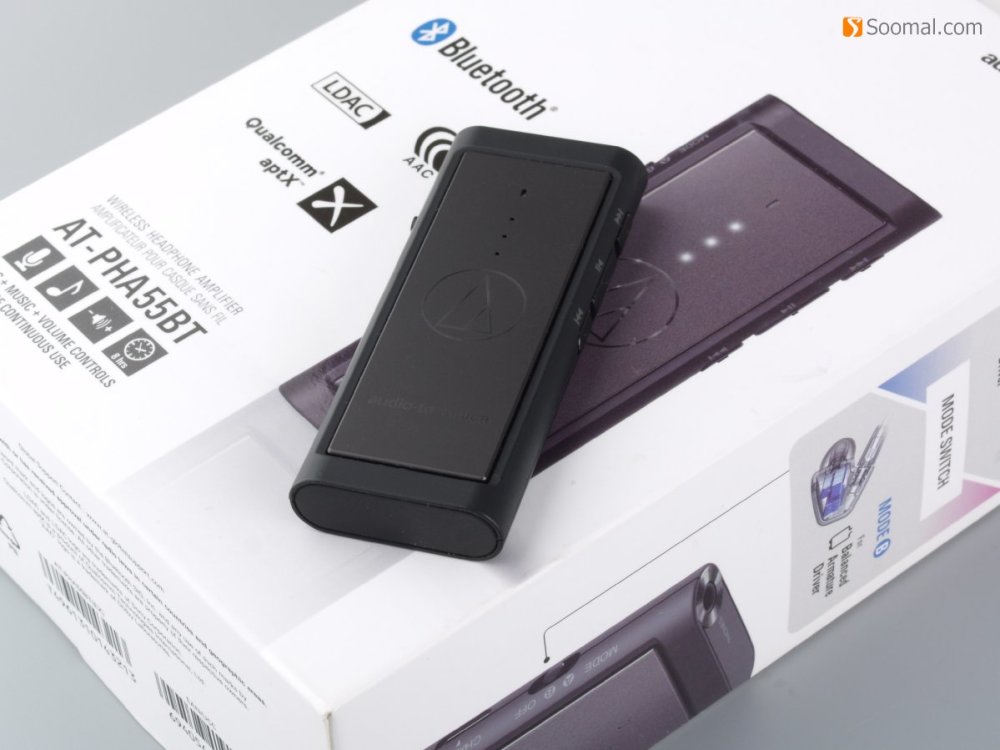 铁三角audiotechnicaatpha55bt便携式蓝牙声卡测评报告soomal