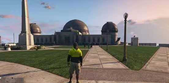 gta5中最高级别npc"总统",就躲藏在这个地方,靠近他就满星通缉!