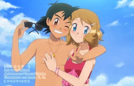 宝可梦粉丝臆想同人作品小智和瑟蕾娜的幸福婚后生活