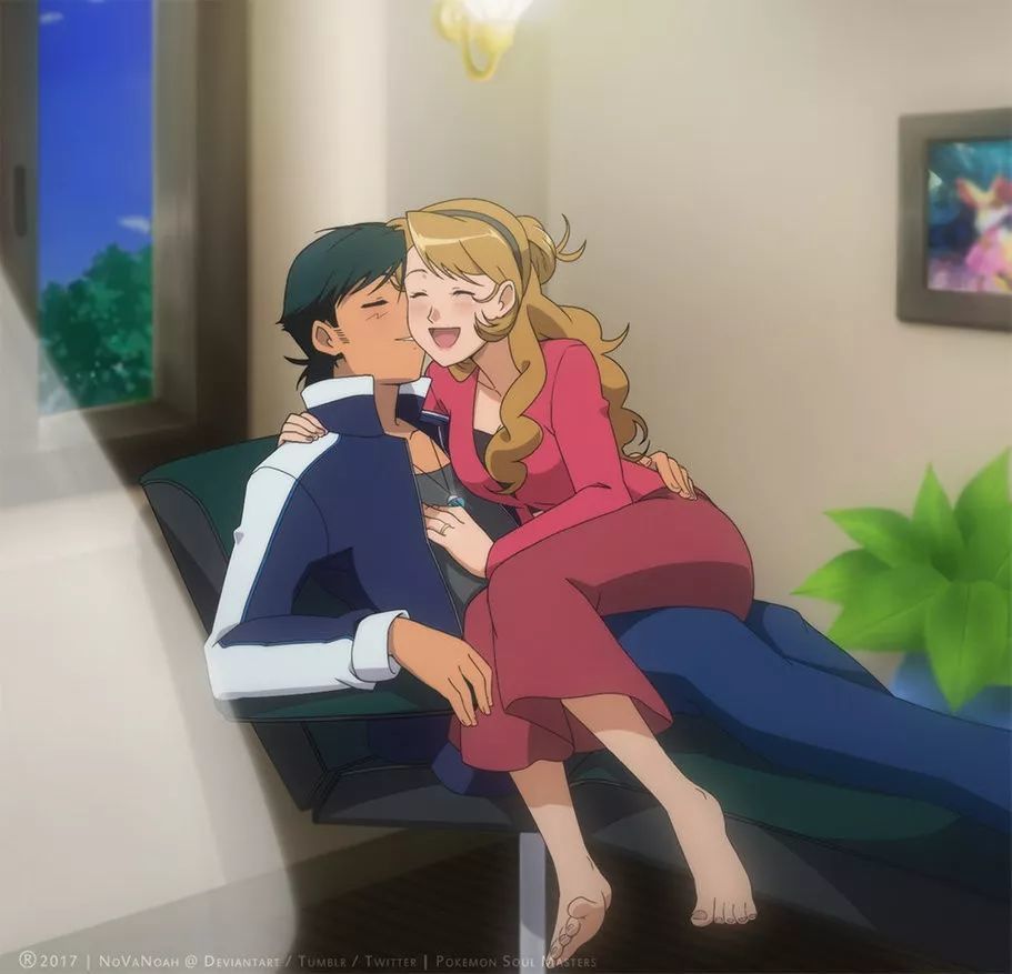 宝可梦粉丝臆想同人作品小智和瑟蕾娜的幸福婚后生活