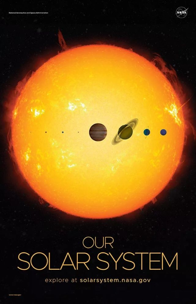 Nasa发布的太阳系天体海报 张张皆可做壁纸