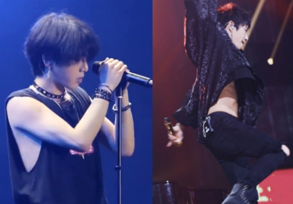 有种"魅力"叫男星的腹肌,华晨宇隐藏实力,看到王一博:这该死的搓衣板